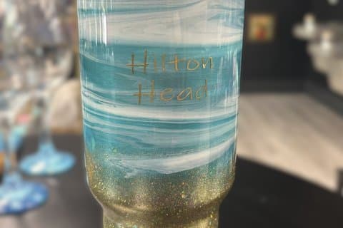 Talleres de fabricación de vasos de arte de resina personalizados