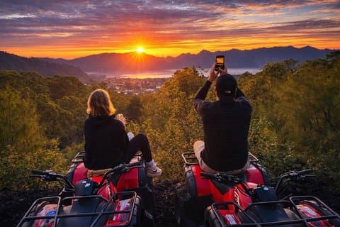 Bali Mount Batur ATV Sonnenaufgang, Zip Line und Cretya