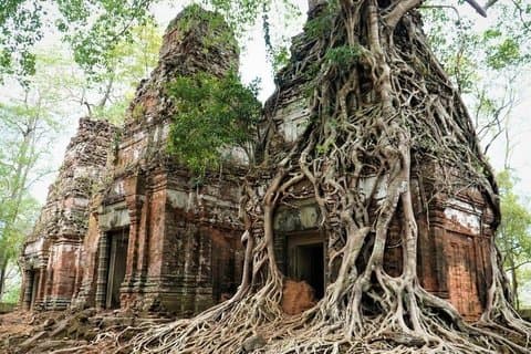 Private Sambor Prei Kuk Tempel & lokale Lebensführung