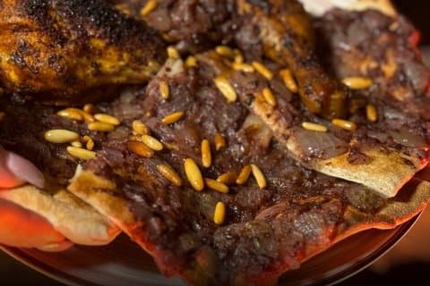 Privat Madaba Haret Jdoudna Restaurang Lunch eller middag från Döda havet
