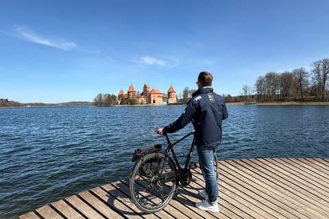 Full day Self-Guided trip to Trakai - bicycle rent for 24 h. and train tickets