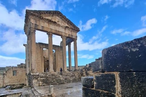 UNESCO Dougga Bulla Regia og Chemtou Privat dagstur fra Tunis