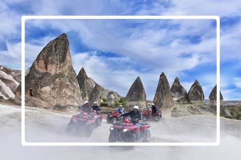 Tour di 2 giorni in Cappadocia con giro in mongolfiera ATV Quad Bike