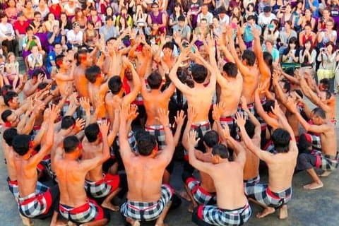 Privé Uluwatu-tempel en Kecak Fire Dance-avondtour in de baai van Jimbaran
