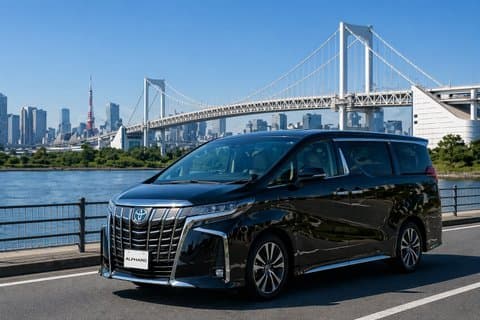 Noleggio auto privato a Tokyo Toyota Alphard con conducente
