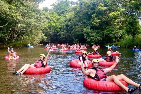 Rainforest River Tubing and Cairns Jetboating for 1 Day 2 Tours