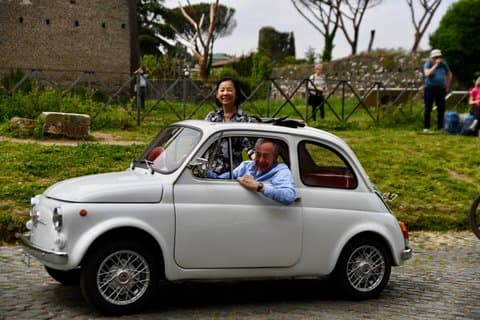 Beyond the Roman Walls | Vintage Fiat 500 & Timeless Photography