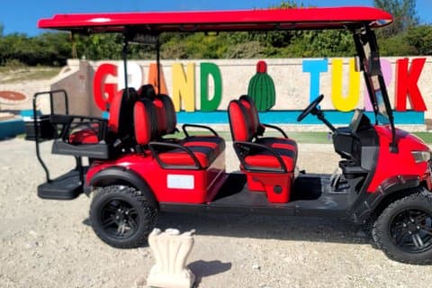 6 Seater Luxury Golf Cart Executive Edition Rental in Grand Turk