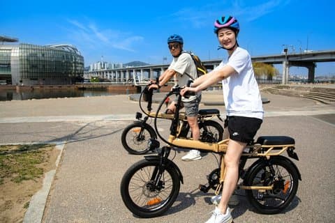 ENKO Electric Bike Ride on The Han River Bike Path in Seoul