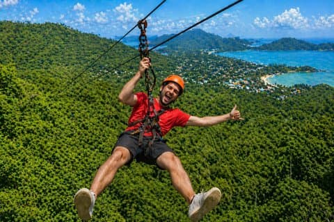 Jungle Zipline Adventure: 10 Cables, Tree Bridge Bar & Sea Views