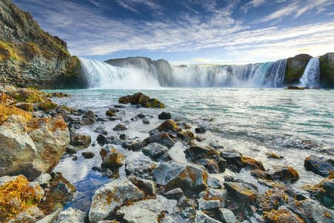Siglufjörður Akureyri City Goðafoss Waterfall and Black Sand