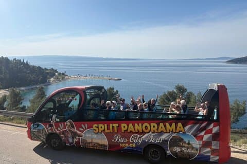 Spalato : autobus scoperto, belvedere di Vidilica e tour audio a piedi