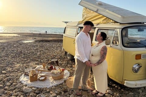Sicilian Coast Tour in a Vintage Volkswagen Van with Picnic