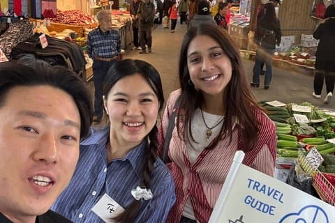 Cours de cuisine et jeux du marché de Busan