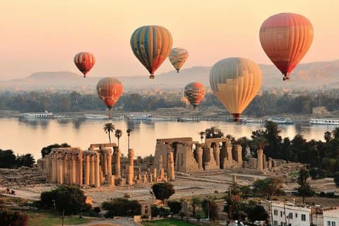 Visite privée de Louxor avec montgolfière au départ de Hurghada