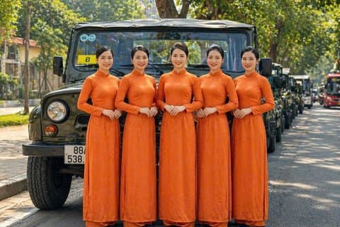 Hanoi City Tour en Jeep Vintage : Train Street & Hidden Gems