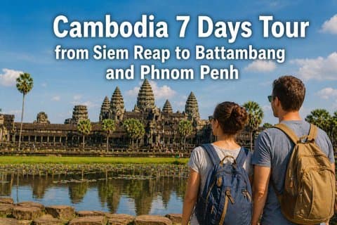 Cambodja 7-daagse tour van Siem Reap naar Battambang en Phnom Penh