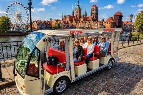 Tour panoramico della città di Danzica con Golf carrello Buggy