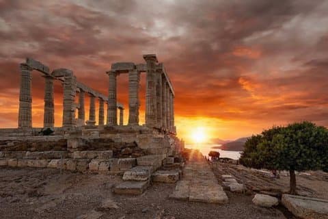 Cape Sounio Private half day Poseidon Athenian Riviera sunset