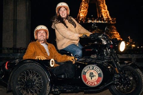 Private Nighttime Vintage Sidecar Tour com Champagne em Paris