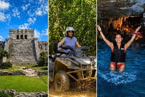 Tulum Ruins & Jungle ATV Adventure with Cenote Swim