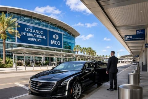 Privat transfer fra Orlando flyplass til Downtown eller Disney