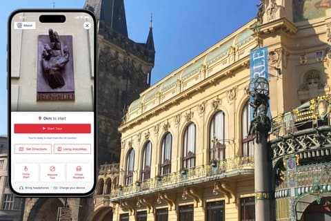 Wereldoorlogen, communisme en bevrijding : audiotour door Praag
