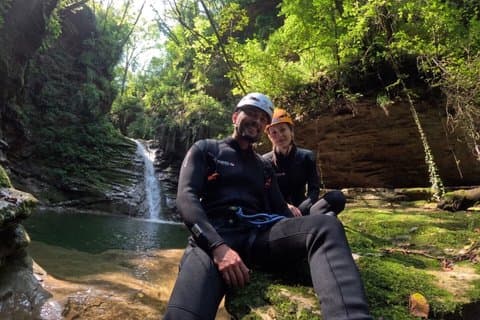Canyoning in the Dolomites Rio Bars Jurassic Park valley (Family)