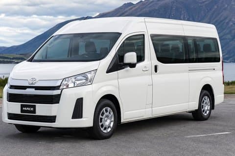 Toyota Hiace 10-sitsig flygplats till Christchurch eller Vice Versa.