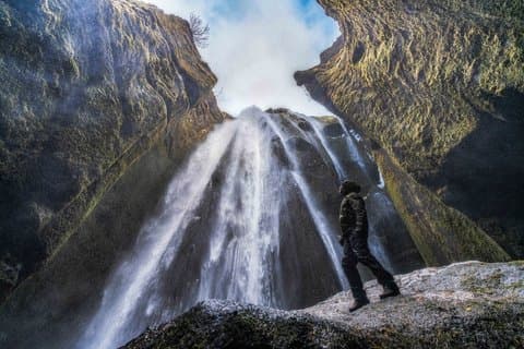 Iceland South Coast, Black Sand Beach with Waterfalls Day Tour