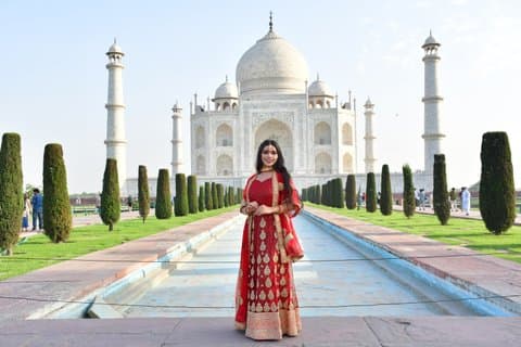 Samma dag Taj Mahal & Fatehpur Sikri Tour från Delhi