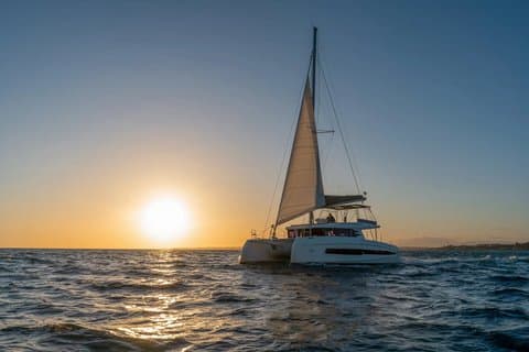 Albufeira Chef om bord ved solnedgang