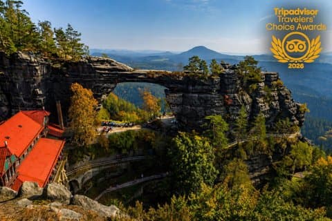 Atemberaubende Ausblicke auf die Böhmische Schweiz: Tor, Tisa Rocks, Bastei
