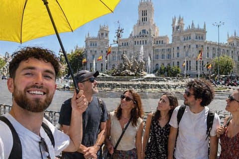 Madrid: Gran Vía, Cibeles, Paseo del Prado och Retiro