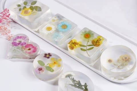 Atelier botanique de fabrication de savon en cristal Faire 4 pièces