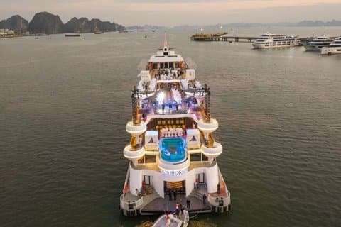 Luna 5 Star Luxury Day Cruise Ha Long Bay from Port