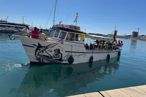 Scenic 90 Minute Boat Cruise with Free Drinks from Split
