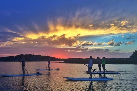Sunset SUP and SIP in Amesbury