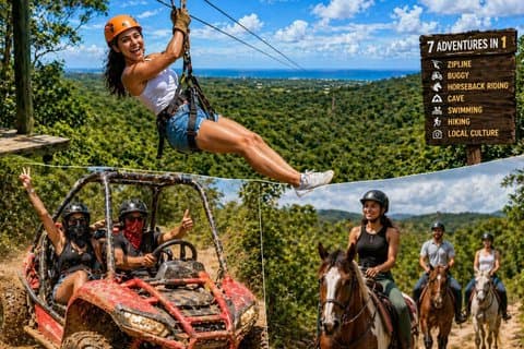 Punta Cana Mega Adventures COMBO – Adrenalin, natur och nöje