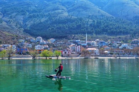 Lake Shkodra Boat Cruise and Water Biking and Cultural Visits