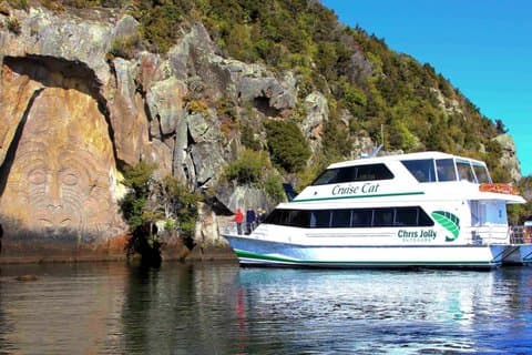 AKL : TAUPO - Maori Rock Carving Cruise, Wai O Tapu & Blue Springs