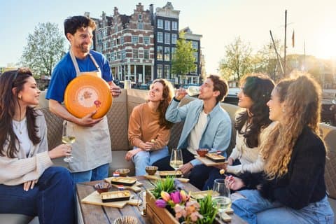 Amsterdam : crociera sul canale con degustazione di formaggi e bevande illimitate