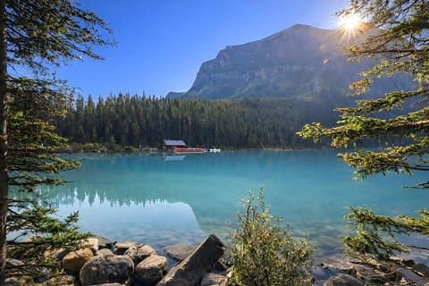Lake Louise Moraine Lake og Castle Morgenstur