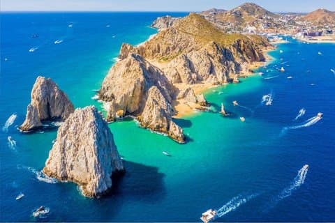 Cabo San Lucas Arch Tour och vi åker ner till Playa del Amor