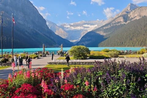 Lago Louise Moraine Lago Johnston e Banff Opzione Bow Cascade