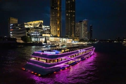 Crucero con cena en Bangkok con vistas a lugares de interés por Opulence