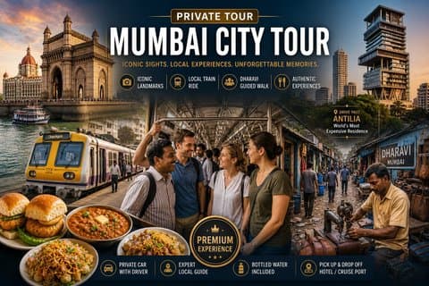Privat Mumbai City Tour med Dharavi, lokala tåg och Street Food