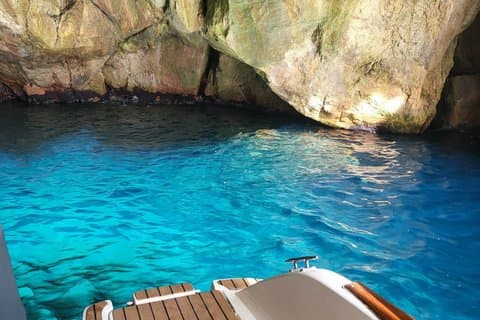 Blå/grön grotta - Sandstrand