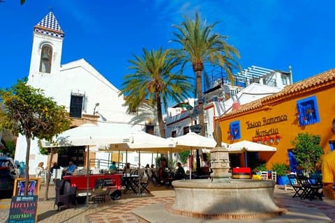 Visite privée de Marbella et Mijas pueblo au départ de Malaga