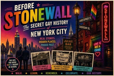 Voor Stonewall Geheime Gay Geschiedenis van New York City